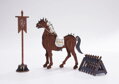 RoboTime Drevené 3D puzzle Bojovný kôň, 2, hračky