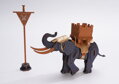 Hračka RoboTime Drevené 3D puzzle Bojovný slon, 1