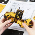 Hračka RoboTime Drevené 3D puzzle Cestný valec, 6