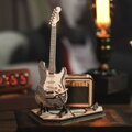 Hračka RoboTime Drevené 3D puzzle Elektrická gitara, 2