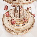 Hračka RoboTime Drevené 3D mechanické puzzle Hracia skrinka Retiazkový kolotoč farebný, 6