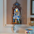 Hračka RoboTime Drevené 3D puzzle Miniatúra domčeka na zavesenie Ostrovná vila, 4