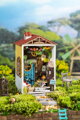 RoboTime Drevené 3D puzzle Miniatúra domčeka Požičaná záhrada, 2, hračky