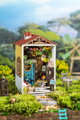 Hračka RoboTime Drevené 3D puzzle Miniatúra domčeka Požičaná záhrada, 2