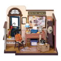 Hračka RoboTime Drevené 3D puzzle Miniatúra Kancelária súkromného detektíva, 1