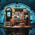 Hračka RoboTime Drevené 3D puzzle Miniatúra Kancelária súkromného detektíva, 3
