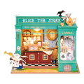 Hračka RoboTime Drevené 3D puzzle Miniatúra Obchod s čajom, 1