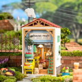 Hračka RoboTime Drevené 3D puzzle Miniatúra Obchod s ovocím, 3
