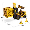 Hračka RoboTime Drevené 3D puzzle Vysokozdvižný vozík, 2