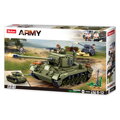 Sluban Army N38-B0860 Stredný tank 2v1 a protiletecké delo, 2, hračky
