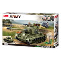 Hračka Sluban Army N38-B0860 Stredný tank 2v1 a protiletecké delo, 2