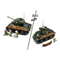 Hračka Sluban Army WW2 M38-B1110 Bojový tank M4A3 Sherman, 4