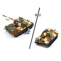 Sluban Bitka o Budapešť M38-B0980 Nemecký ťažký tank Tiger II 2 v 1, 4, hračky