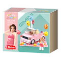 Sluban Girls Dream Mini Handcraft M38-B1086 Qmini ružový Kabriolet, 3, hračky