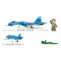 Hračka Sluban Model Bricks M38-B0985 Stíhacie lietadlo Su-27 2v1, 1