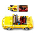 Sluban Model Bricks M38-B1097 Nemecký žltý športový automobil, 2, hračky