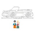 Hračka Sluban Model Bricks M38-B1097 Nemecký žltý športový automobil, 3