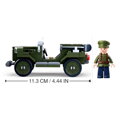 Hračka Sluban WWII M38-B0682 Sovietsky terénny automobil GAZ 67, 1