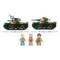 Hračka Sluban WWII M38-B1107 Japonský stredný tank Typ 97 2v1, 1