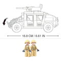 Sluban Army Model Bricks M38-B0837 Hummer bojový off road, 2, hračky