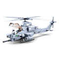 Sluban Army Model Bricks M38-B0838 Bojová helikoptéra AH-1Z Viper, 2, hry pre deti