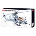 Sluban Army Model Bricks M38-B0838 Bojová helikoptéra AH-1Z Viper, 3, hry pre deti