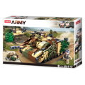 Sluban Army N38-B0858 Maskovaný obrnený tank, 4, hračky