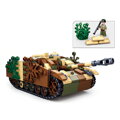 Sluban Army N38-B0858 Maskovaný obrnený tank, 2, hračky