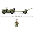 Sluban Army WW2 M38-B0853 Spojenecký džíp a protilietadlové delo, 1, hračky