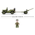 Hračka Sluban Army WW2 M38-B0853 Spojenecký džíp a protilietadlové delo, 1