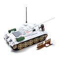 Hračka Sluban Bitka o Budapešť M38-B0978 Biely tank T-34/85, 3