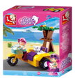 Hračka Sluban Girls Dream Holidays M38-B0600C Motocykel s postranným vozíkom, 1