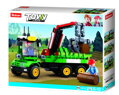 Sluban Town Farma M38-B0778 Traktor s prívesom na klády, 1, hračky