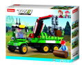 Hračka Sluban Town Farma M38-B0778 Traktor s prívesom na klády, 1