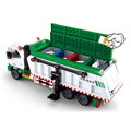 Sluban Town M38-B0780 Smetiarske recyklačné vozidlo + hra s kartami, 3, hračky