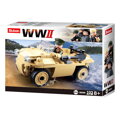 Hračka Sluban WWII M38-B0690 Nemecký obojživelný automobil Schwimmwagen, 3