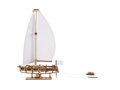 Hračka Ugears 3D drevené puzzle Jachta The Ocean Beauty, 3