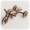 Hračka Drevené 3D puzzle Motocykel, 1