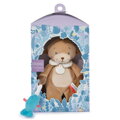 Hračka Doudou Darčeková sada - Plyšová hračka Medvedík s rybičkou 27 cm, 4