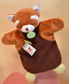 Hračka Doudou Plyšový maňuška Panda červená 25 cm, 1