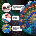 Hračka Drevené luminiscenčné puzzle Páv 500 dielikov, 16