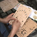 Hračka 3D drevená mechanická skladačka hlavolamu Orbitálna schránka, 14
