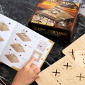 Hračka 3D drevená mechanická skladačka hlavolamu Pyramída, 24