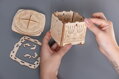 Hračka 3D drevená skladačka Secret Lock Box, 10