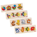 Goki Vkladacie puzzle s úchytkami, 4 dieliky