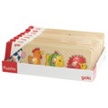 Goki Vkladacie puzzle s úchytkami, 4 dieliky