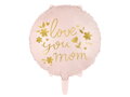 Fóliový balón Love you mom, 45 cm, ružový