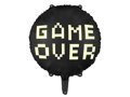 Fóliový balón Gamer over, 45 cm, čierny