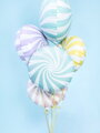 Hračka Fóliový balón Cukrík, 35 cm, svetlomodrý, 2