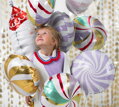 Hračka Fóliový balón Cukrík, 35 cm, svetlofialový, 5